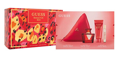 Guess - Seductive Red - EDT 75 ml + EDT 15 ml + tělové mléko 100 ml + taštička