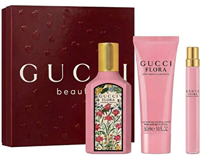 Gucci - Flora By Gucci Gorgeous Gardenia - EDP 100 ml + tělové mléko 50 ml + EDP 10 ml