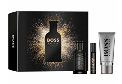 Hugo Boss - Boss Bottled Parfum - parfém 100 ml + parfém 10 ml + sprchový gel 100 ml