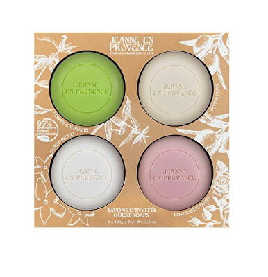 Jeanne En Provence - Savons D`Invites - sada mýdel 4 x 100 g