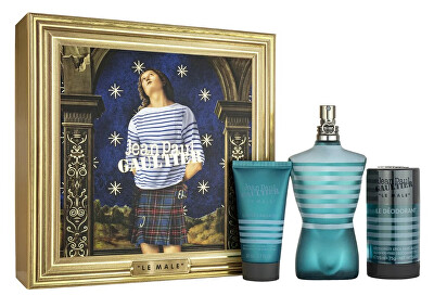 Jean P. Gaultier - Le Male - EDT 125 ml + balzám po holení 50 ml + tuhý deodorant 75 ml