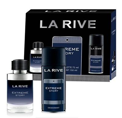 La Rive - Extreme Story - EDT 75 ml + deodorant ve spreji 150 ml