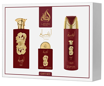 Lattafa - Ansaam Gold - EDP 100 ml + EDP 20 ml + deodorant ve spreji 200 ml