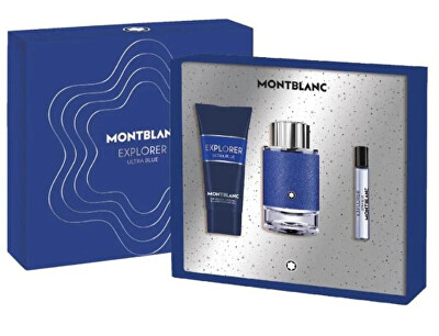 Mont Blanc - Explorer Ultra Blue - EDP 100 ml + sprchový gel 100 ml + EDP 7,5 ml