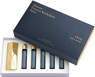 Maison Francis Kurkdjian - Oud Satin Mood Travel Set - EDP 5 x 11 ml + plnitelný flakon