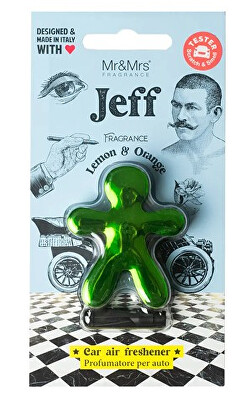 Mr&Mrs Fragrance - Jeff Chrome Lemon & Orange - vůně do auta