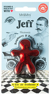 Mr&Mrs Fragrance - Jeff Chrome Raspberry & Patchouli - vůně do auta
