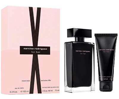 Narciso Rodriguez - For Her - EDT 100 ml + tělové mléko 75 ml
