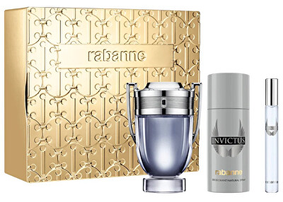 Rabanne - Invictus - EDT 100 ml + deodorant ve spreji 150 ml + EDT 10 ml