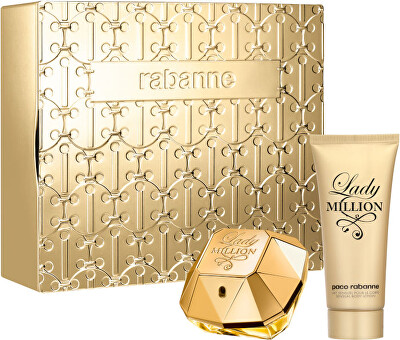 Rabanne - Lady Million - EDP 80 ml + tělové mléko 100 ml