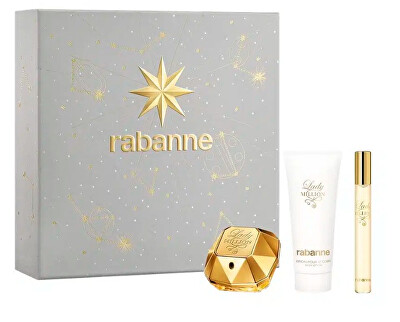 Rabanne - Lady Million - EDP 50 ml + tělové mléko 100 ml + EDP 10 ml