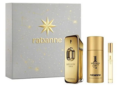 Rabanne - Million Gold Intense For Him - EDP 100 ml + deodorant ve spreji 150 ml + EDT 10 ml