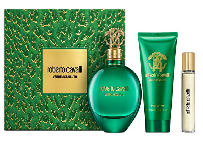 Roberto Cavalli - Signature Verde Assoluto - EDP 75 ml + tělové mléko 100 ml + EDP 15 ml