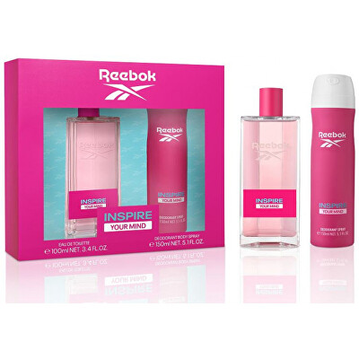Reebok - Inspire Your Mind For Women - EDT 100 ml + deodorant ve spreji 150 ml
