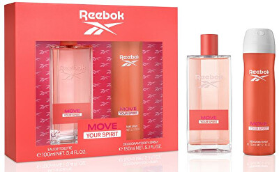 Reebok - Move Your Spirit For Women - EDT 100 ml + deodorant ve spreji 150 ml