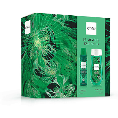C-THRU - Luminous Emerald - deodorant ve spreji 150 ml + sprchový gel 250 ml