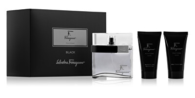 Salvatore Ferragamo - F By Ferragamo Black - EDT 100 ml + sprchový gel 75 ml + balzám po holení 75 ml