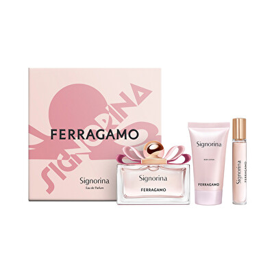 Salvatore Ferragamo - Signorina - EDP 100 ml + tělové mléko 50 ml + EDP 15 ml
