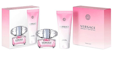 Versace - Bright Crystal - toaletní voda s rozprašovačem 50 ml + tělové mléko 100 ml
