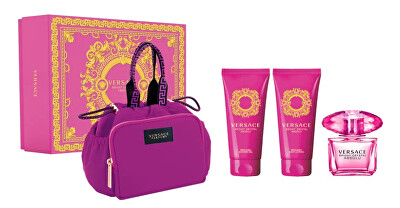 Versace - Bright Crystal Absolu - EDP 90 ml + tělové mléko 100 ml + sprchový gel 100 ml + kosmetická taštička