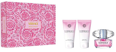 Versace - Bright Crystal - EDT 50 ml + tělové mléko 50 ml + sprchový gel 50 ml (Christmas Edition)