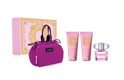 Versace - Bright Crystal - EDT 90 ml + tělové mléko 100 ml + sprchový gel 100 ml + kosmetická taštička