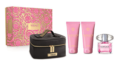 Versace - Bright Crystal - EDT 90 ml + tělové mléko 100 ml + sprchový gel 100 ml + kosmetický kufřík
