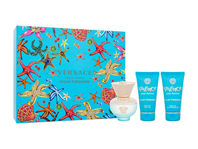 Versace - Dylan Turquoise - EDT 50 ml + parfémovaný tělový gel 50 ml + sprchový gel 50 ml