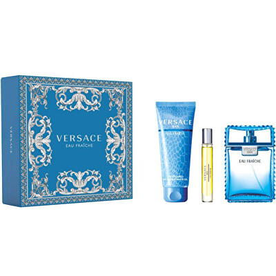 Versace - Eau Fraiche Man - EDT 100 ml + sprchový gel 150 ml + EDT 10 ml
