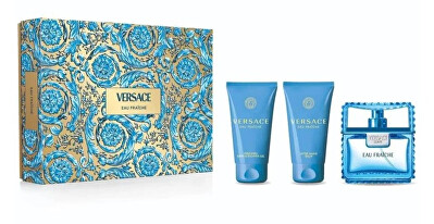 Versace - Eau Fraiche Man - EDT 50 ml + sprchový gel 50 ml + balzám po holení 50 ml