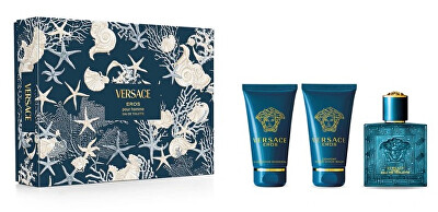 Versace - Eros - EDT 50 ml + sprchový gel 50 ml + balzám po holení 50 ml