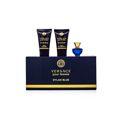 Versace - Pour Femme Dylan Blue - EDP 5 ml + tělové mléko 25 ml + sprchový gel 25 ml