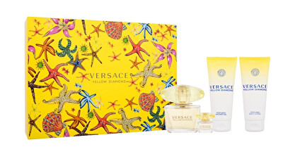 Versace - Yellow Diamond - EDT 90 ml + tělové mléko 100 ml + sprchový gel 100 ml + EDT 5 ml