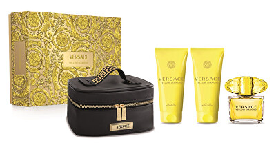 Versace - Yellow Diamond - EDT 90 ml + tělové mléko 100 ml + sprchový gel 100 ml + kosmetický kufřík