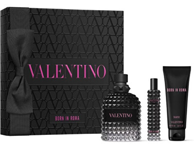 Valentino - Uomo Born In Roma - EDT 100 ml + sprchový gel 75 ml + EDT 15 ml