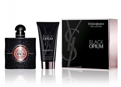 Yves Saint Laurent - Black Opium - EDP 50 ml + tělová emulze se třpytkami 50 ml