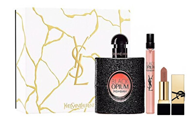Yves Saint Laurent - Black Opium - EDP 90 ml + rtěnka 1,3 g + EDP 10 ml