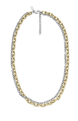 Armani Exchange - Dvojitý bicolor náhrdelník pro muže AXG0160710