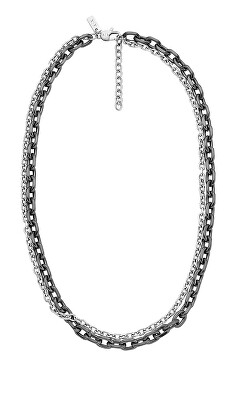 Armani Exchange - Dvojitý ocelový náhrdelník pro muže AXG0159060