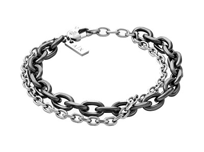 Armani Exchange - Dvojitý ocelový náramek pro muže AXG0161060