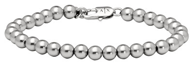 Armani Exchange - Stylový mosazný korálkový náramek AXG0118040