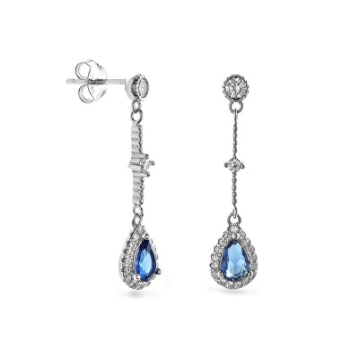 AGAIN Jewelry - Elegantní stříbrné náušnice s kubickými zirkony AJNS0066