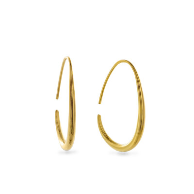 AGAIN Jewelry - Originální pozlacené náušnice AJNS0051