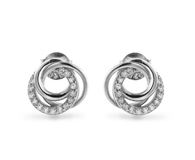 AGAIN Jewelry - Nestárnoucí stříbrné náušnice s kubickými zirkony AJNS0068