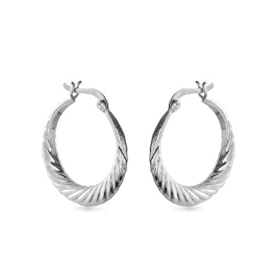 AGAIN Jewelry - Stylové stříbrné náušnice kruhy AJNS0062