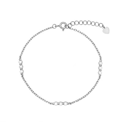 AGAIN Jewelry - Módní stříbrný náramek se zirkony AJNR0019