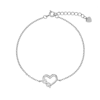 AGAIN Jewelry - Něžný stříbrný náramek Infinity Love AJNR0017