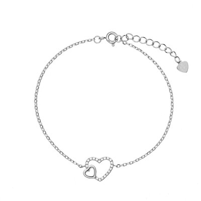 AGAIN Jewelry - Něžný stříbrný náramek Infinity Love AJNR0022