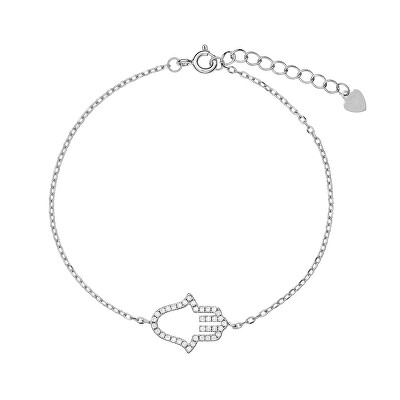 AGAIN Jewelry - Oblíbený stříbrný náramek Hamsa - Ruka Fátimy AJNR0014