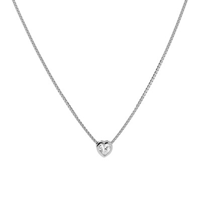 AGAIN Jewelry - Stříbrný náhrdelník se srdíčkem AJNA0002